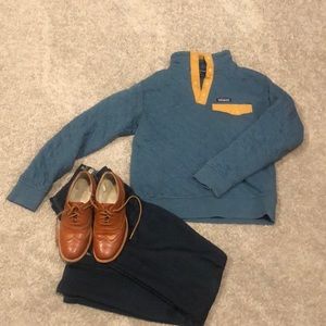 Patagonia quilted organic cotton snap-t pullover